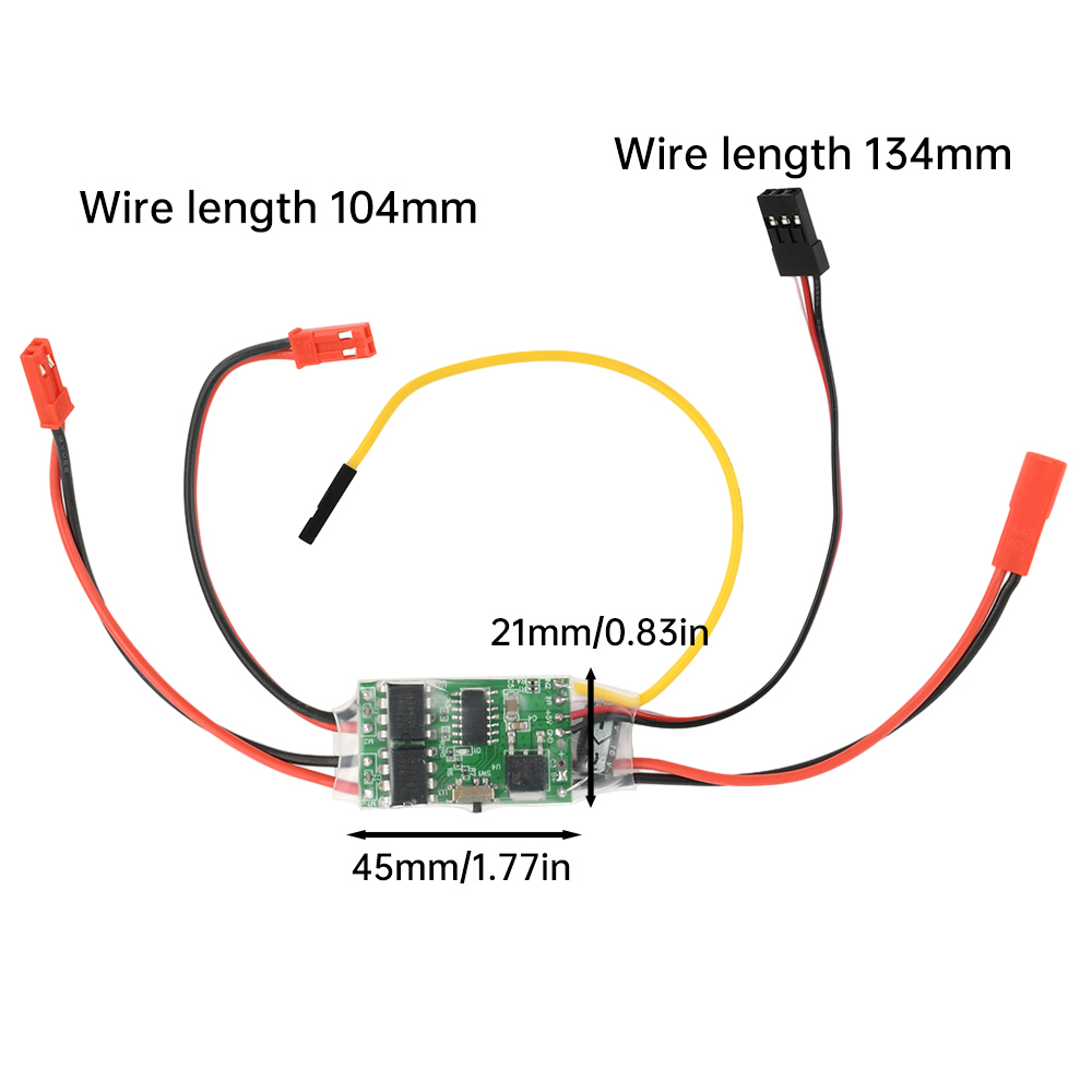 Rc Hobby Track - Zweikanaliger bidirektionaler ESC gebürsteter elektrischer Geschwindigkeitsregler