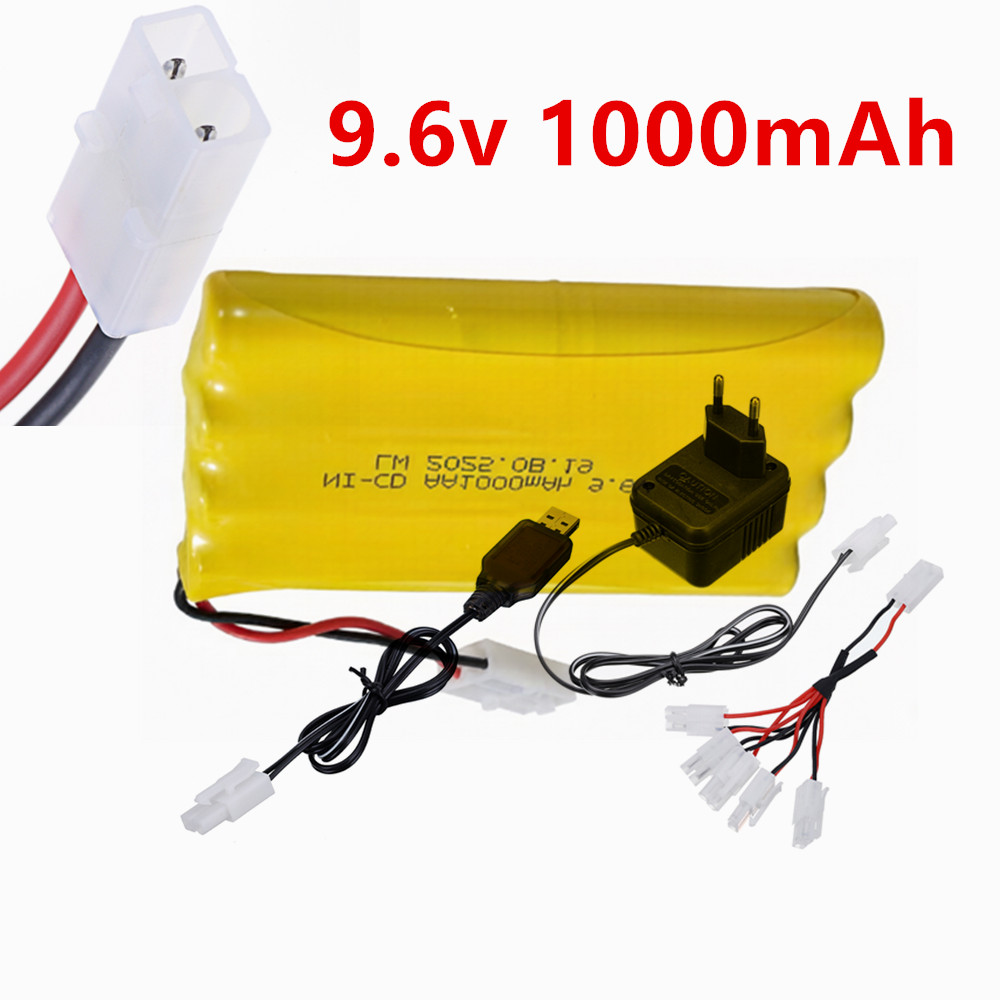 Rc Hobby Grade - 9,6V 1000mAh Ni-CD AA Akku mit