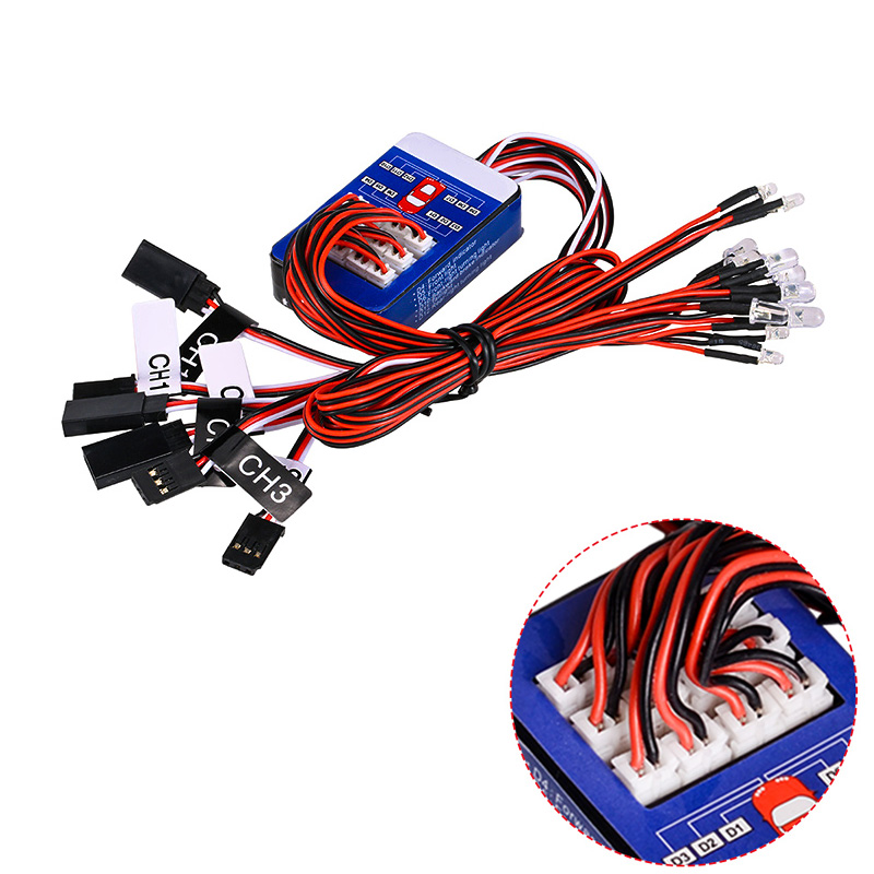Rc Hobby Horizon - RC 12 LED-Beleuchtungssystem-Kit Intelligente Simulationslichter 1/10