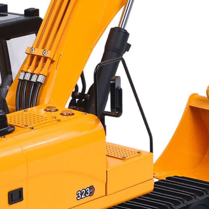 Rc Excavator Hobby - 1/12 RTR 323GX Metall-Hydraulik-Ferngesteuerter Bagger 3-Wege-Ventil