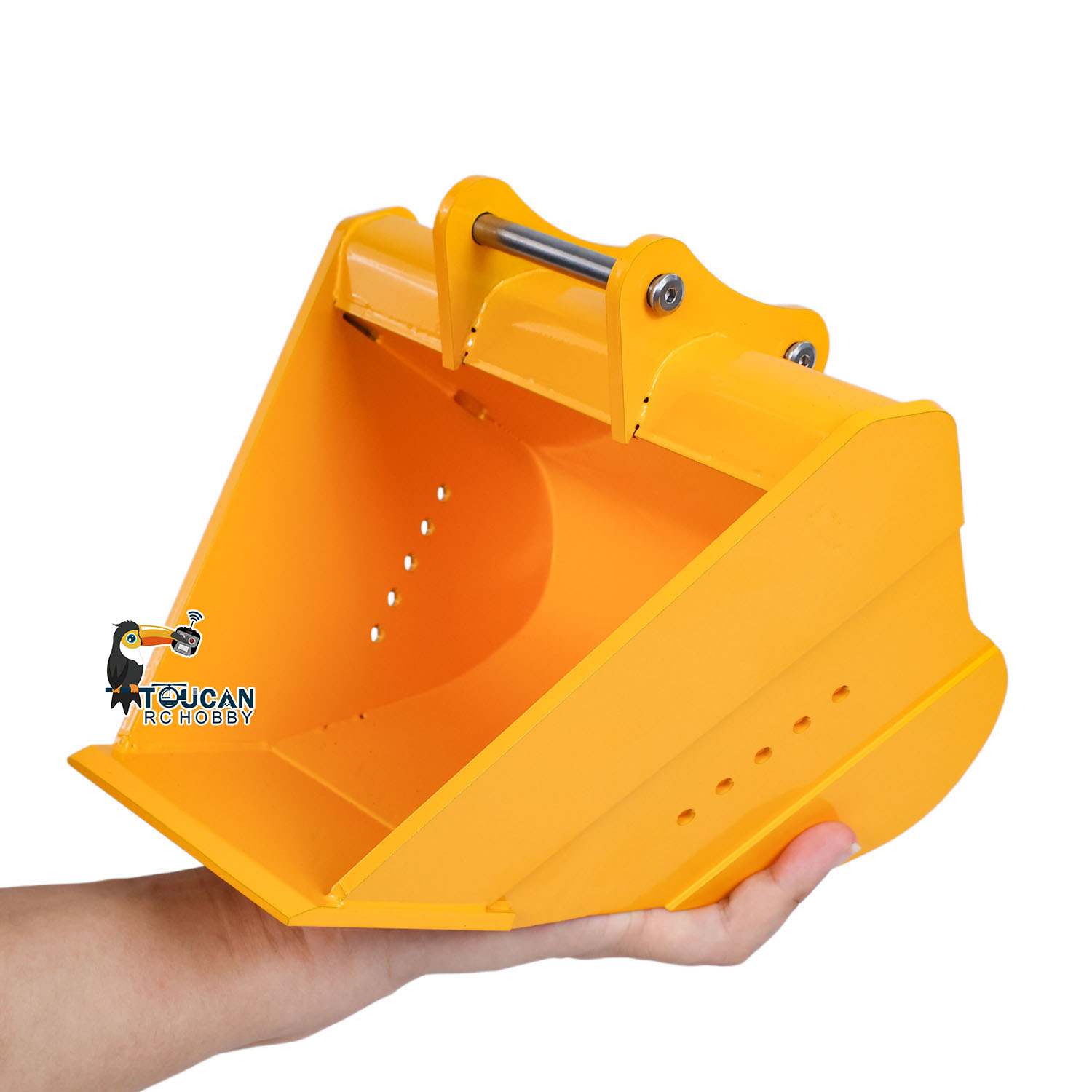 Rc Excavator Hobby - RC-Teile Metall-Trapezbehälter für 1/12 Ferngesteuerten Hydraulikbagger