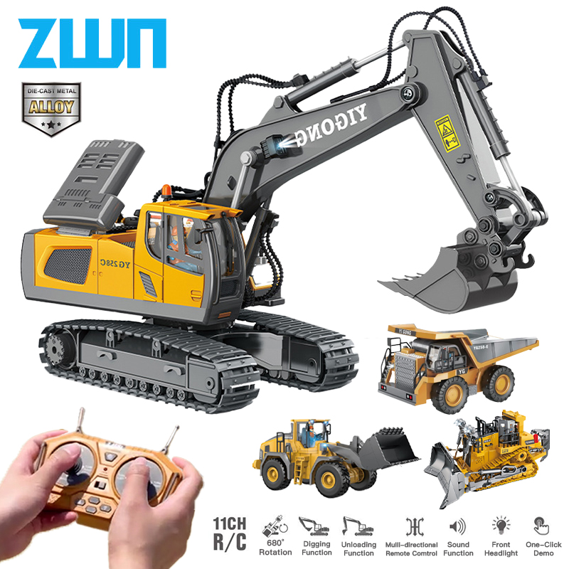 Rc Excavator Hobby - ZWN 2,4G Fernbedienung Bagger Muldenkipper RC