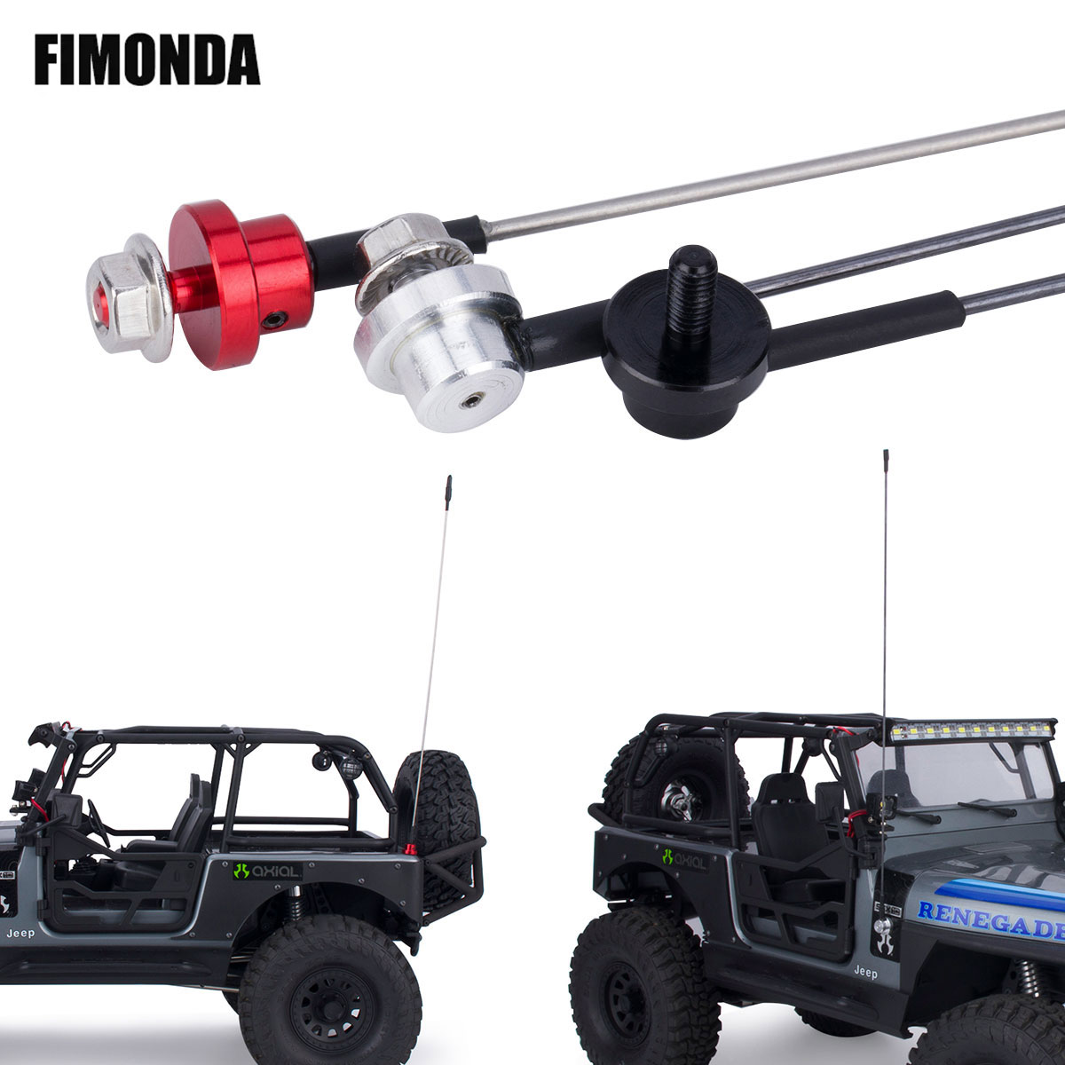 Rc Hobby Zone - 50 cm verstellbare Simulationsantenne aus Metall