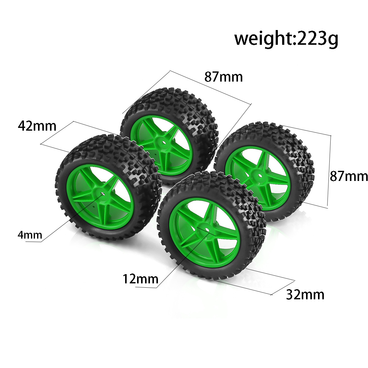 1/10 RC Offroad-Reifen und Fel – Yunshen Rc Hobby Bewertung und Preis