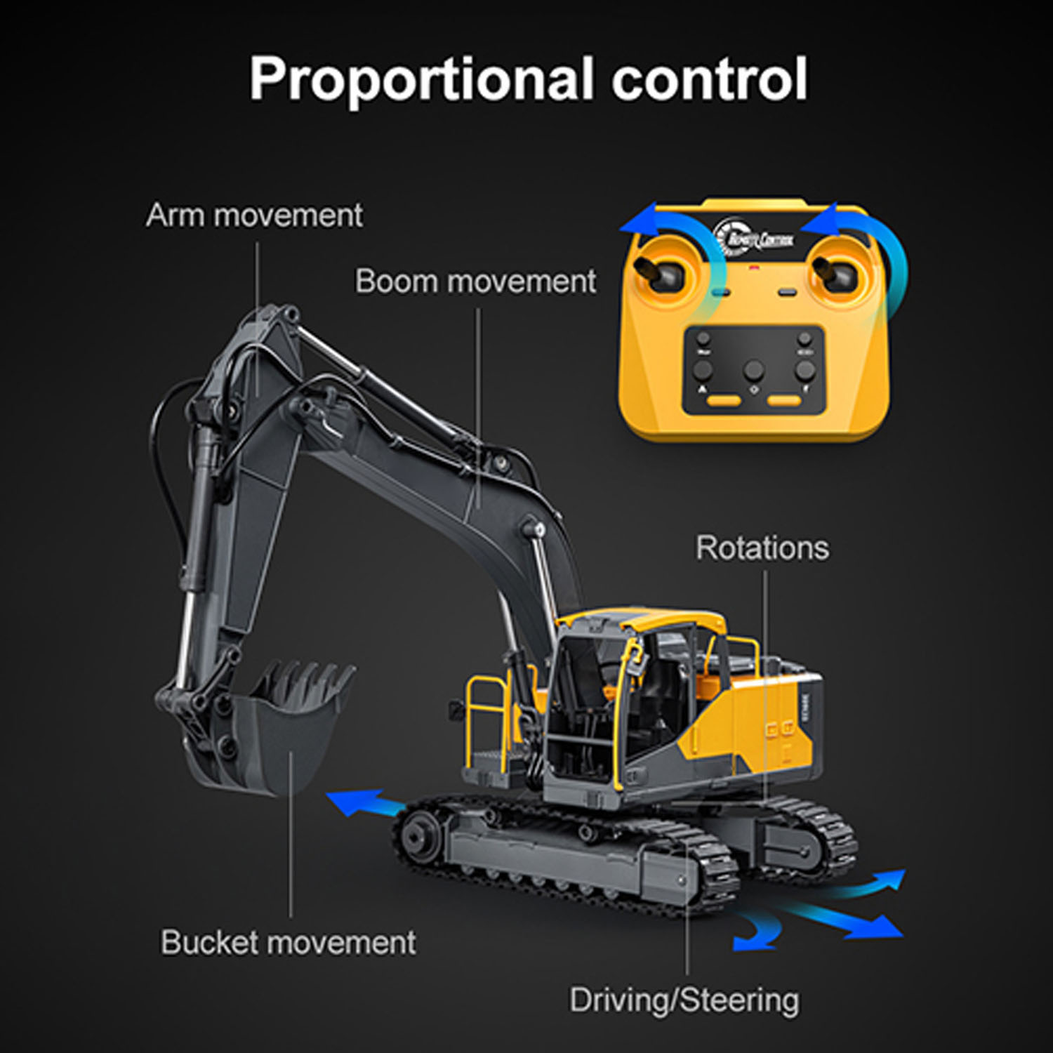 1/16 DoubleE E598 003 Elektris – Rc Hobby Excavator Bewertung und Preis