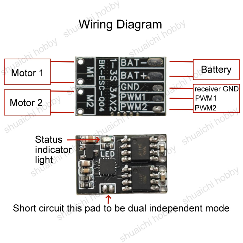 4PCS 1-3S 2-weg Gebürstet ESC  – Rc Hobby Track Bewertung und Preis